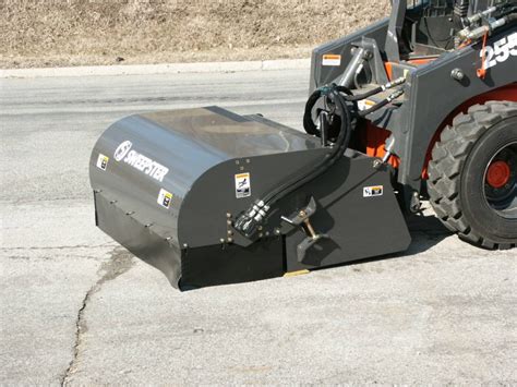 skid steer loader attachment sweeper rental|bobcat skid steer sweeper attachment.